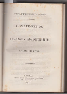 (RECUEIL DE PIECES). : SOCIETE ARTISTIQUE DES BOUCHES DU RHONE piéces diverses +Marseille. Notice historique sur ses théatres privilégiés... /Un ...