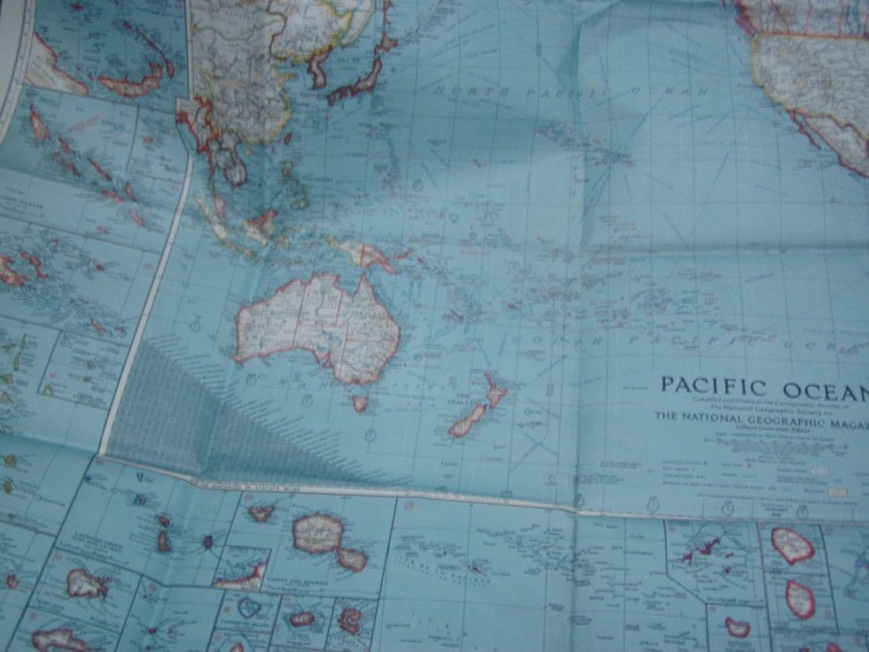 Map pacific ocean , National Geographic Map of the Pacific Ocean 1936 . BRITISH War Office 1943 ; 99 x 83 cm. Map of the Pacific Ocean