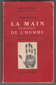 La main portrait de l'homme traité de chiroscopie