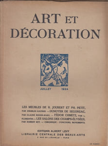 revue ART et DECORATION 2e semestre 1924 ( juillet-décembre / 6 n°s ),tome XLVI