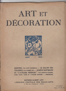 revue ART et DECORATION 2e semestre 1924 ( juillet-décembre / 6 n°s ),tome XLVI