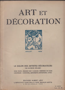 Art et Décoration. Revue Mensuelle d'Art Moderne. Juillet 1926.:Le XVIe Salon des Artistes Décorateurs par Raymond Régamey.