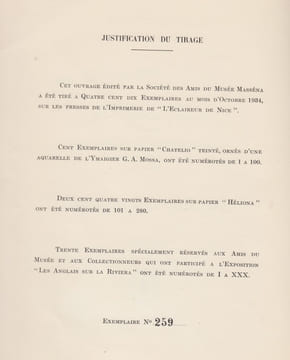 Les Anglais dans le comté de Nice et en Provence depuis le XVIIIme siècle ,l'art anglais au musée Massena . Collectif - Société des amis du musée ...
