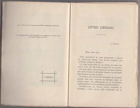 Sans rimes ni raison. Notes prises autour et alentour de la Baltique. Lettre de Sidney Monlun. 1901.. LE TOURNEUR (RAYMOND) :
