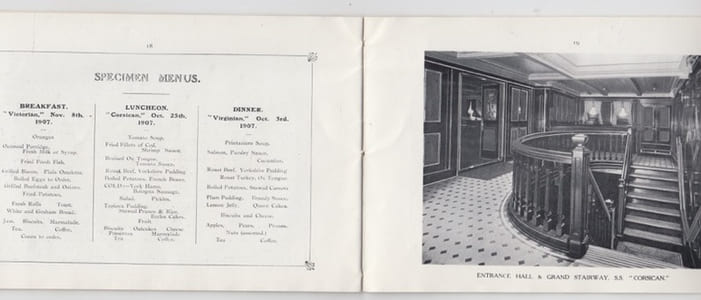 Allan Line Royal Mail Steamers; To CANADA and UNITED STATES ;Second Cabin book of views