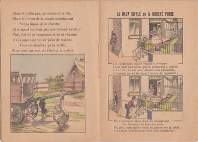 Le jars & les deux bassets : Le baba Sifflé, ou, La dureté punie.Série amusante.