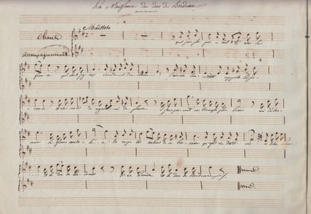 naissance du Duc de Bordeaux etc -RECEUIL MANUSCRIT de romances partitions manuscrites (arrangements pour guitare)