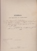 Journal de marche manuscrit  des opérations du 61e de ligne d'infanterie 1875 -1878 - 1881 - manoeuvres du 15e corps d'armée. anonyme