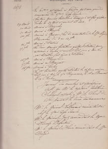 Journal de marche manuscrit  des opérations du 61e de ligne d'infanterie 1875 -1878 - 1881 - manoeuvres du 15e corps d'armée
