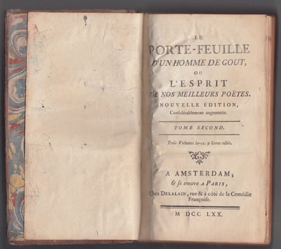 Le porte-feuille d'un homme de gout ou l'esprit de nos meilleurs poètes. Nouvelle édition considérablement augmentée.. La Porte, Joseph de.