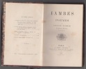 IAMBES ET POEMES,20e edition,. BARBIER (A.)