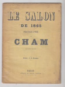Le salon de 1865 photographié par CHAM.Album.