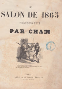 Le salon de 1865 photographié par CHAM.Album.