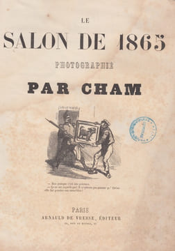 Le salon de 1865 photographié par CHAM.Album.. CHAM - (Pseud. d' Amédée Charles Henri de Noé)