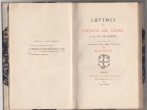 LETTRES du PRINCE DE LIGNE à la Marquise DE COIGNY pendant l'année 1787. Publiées avec une Préface par M. DE LESCURE.. LIGNE Charles Joseph LAMORAL ( ...