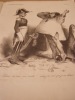 Sire! Lisbonne est prise - aaaah!!.....aussi j'ai revé que je me battais crânement.Lithographie originale.. Honoré Daumier (1808-1879).