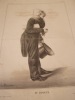 Mr. ODIEUX.Lithographie originale.. Honoré Daumier (1808-1879).