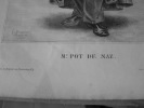 Mr. POT DE NAZ..Lithographie originale.. Honoré Daumier (1808-1879).