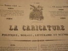 Mr. BARTHE. Lithographie originale.. Honoré Daumier (1808-1879).