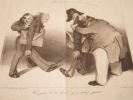 Les Mannequins Politiques. Ce jeu n'a duré que trois jours.Lithographie originale.. Honoré Daumier (1808-1879).