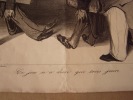 Les Mannequins Politiques. Ce jeu n'a duré que trois jours.Lithographie originale.. Honoré Daumier (1808-1879).