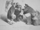 Récompense honnête aux électeurs obéissans..Lithographie originale.. Honoré Daumier (1808-1879).