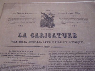 Hop!.…………. hop ! ……………… hop !!!! - Lithographie parue dans le N° 191 du journal la Caricature du 3 juillet 1834.