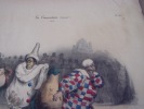 LE JUSTE MILIEU SE CROTTE - lithographie originale coloriée. Traviès de Villers,Charles Joseph 
