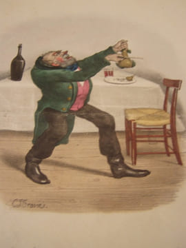 AH! Scelerate de poire pourquoi n’es tu pas une vérité !. - lithographie originale coloriée. Traviès de Villers,Charles Joseph