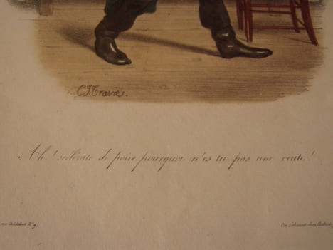 AH! Scelerate de poire pourquoi n’es tu pas une vérité !. - lithographie originale coloriée. Traviès de Villers,Charles Joseph