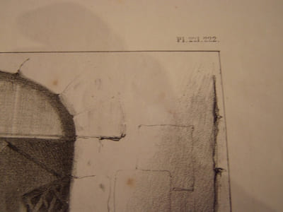La chair est faible.Lithographie en noir ,(Planche n°221-222)