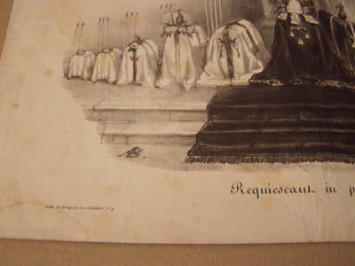 Requiescant in pace amen !! - Lithographie originale en noir sur Velin blanc.