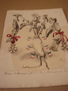 Navet d’Honneur, offert au Prince Rosolin par la Caricature.- Lithographie originale en couleur sur Velin blanc.