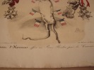 Navet d’Honneur, offert au Prince Rosolin par la Caricature.- Lithographie originale en couleur sur Velin blanc.. Auguste Bouquet,