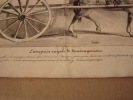 Entreprise royale de déménagemens - Lithographie originale en noir sur Velin blanc.. Traviès de Villers,Charles Joseph -attribué