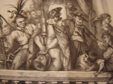 Ecce homo - Lithographie originale en noir sur Velin blanc.. Auguste Bouquet,
