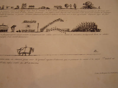 Etudes horizontales du constitutionnel, défenseur de beaucoup d’intérêts, dont la conservation se lie si essentiellement à la prospérité comme à la stabilité du corps social... -Lithographie originale en noir sur Velin blanc.
