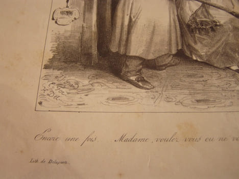 Encore une fois… Madame, voulez vous ou ne voulez vous pas divorcer, vous êtes parfaitement libre (IFF 43).Lithographie originale en noir sur Velin ...