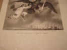 Ganimède enlevé par l'Aigle de Jupiter.- Lithographie originale en noir sur Velin blanc.. Desperet ou Desperret, Auguste , dessinateur-