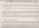 LA PORTA D'AMPUGNANI ,l'église - gravure au burin d'Albert Decaris. tirée de l'ouvrage : Promenades en Corse - illustrées par Decaris. - 25 ...