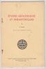 Etudes Geologiques et prehistoriques. SAURIN (Edmond)