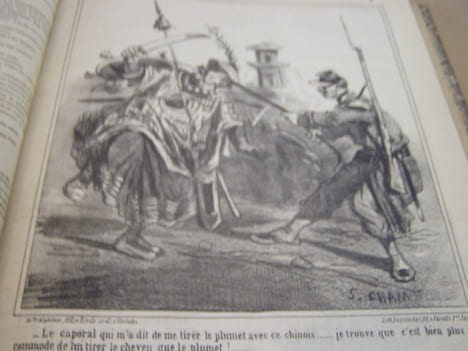 EN ROUTE VERS PEKIN (2) -Lithographie . Cham,(Pseud. d' Amédée Charles Henri de Noé)- Le Charivari.