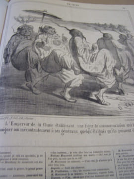 en Chine ..Lithographie originale.. CHAM - (Pseud. d' Amédée Charles Henri de Noé)