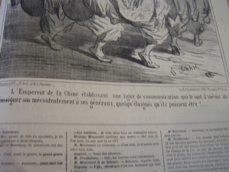 en Chine ..Lithographie originale.. CHAM - (Pseud. d' Amédée Charles Henri de Noé)