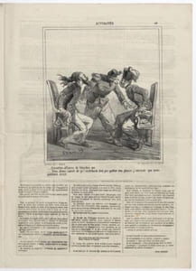 Actualités / Ce sont les affaires de Valachie qui...Nous allons causer de ça ! seulement faut pas quitter vos places, j'entends que nous parlions assis.Lithographie
