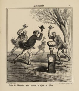 Suite de l'habitude prise pendant le séjour du Sultan. - Lithographie