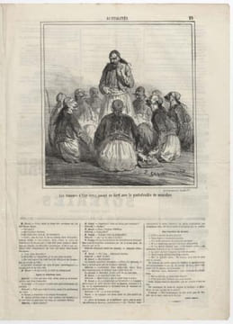 Actualités / Les hommes d'Etat Grecs jouant au furet avec le portefeuille de ministre - Lithographie. Cham (Amédée Charles de Noé, dit) 