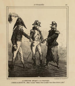 Le spiritisme appliqué à la politique l'ombre de LAFAYETTE ... - Lithographie