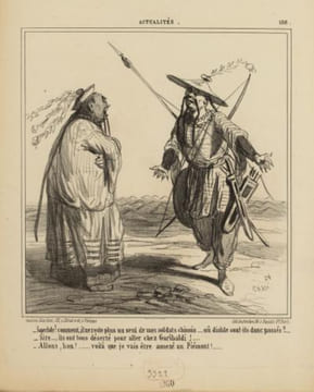Saperlote! comment, il ne reste plus un seuil de mes soldats chinois... [...] Allons, bon!... voilà que je vais être annexé au Piémont!..... - ...