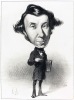 TOCQUEVILLE. Les représentants représentés.-Portrait-charge  lithographie originale. Daumier, Honoré Les représentants représentés